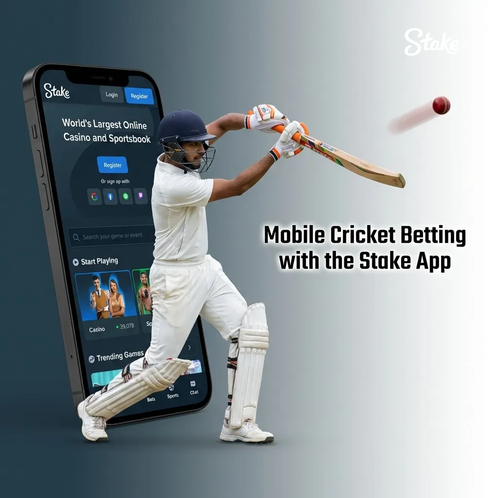 Track live cricket updates on Stake directly from your smartphone.