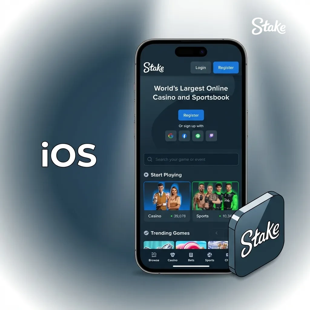 Get the best iOS betting experience at Stake.