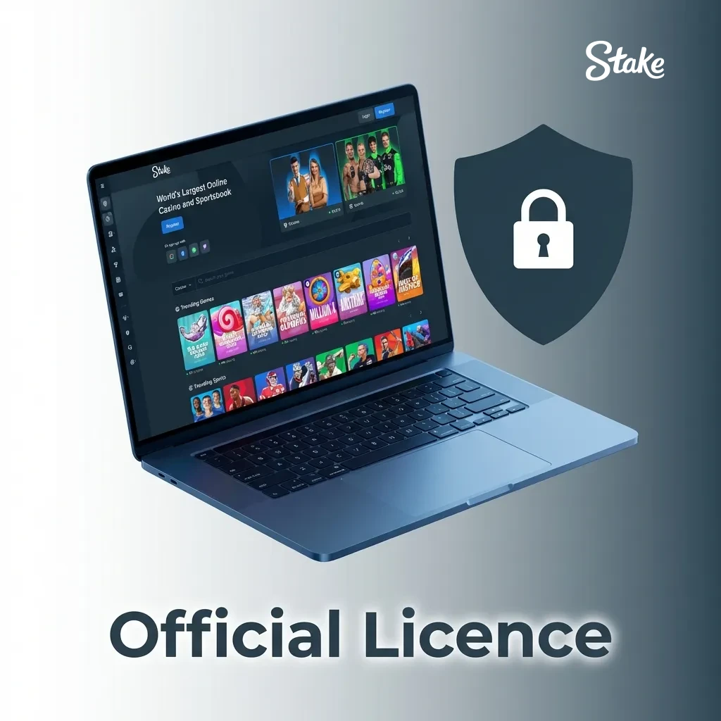 Play safely on the licensed site Stake.