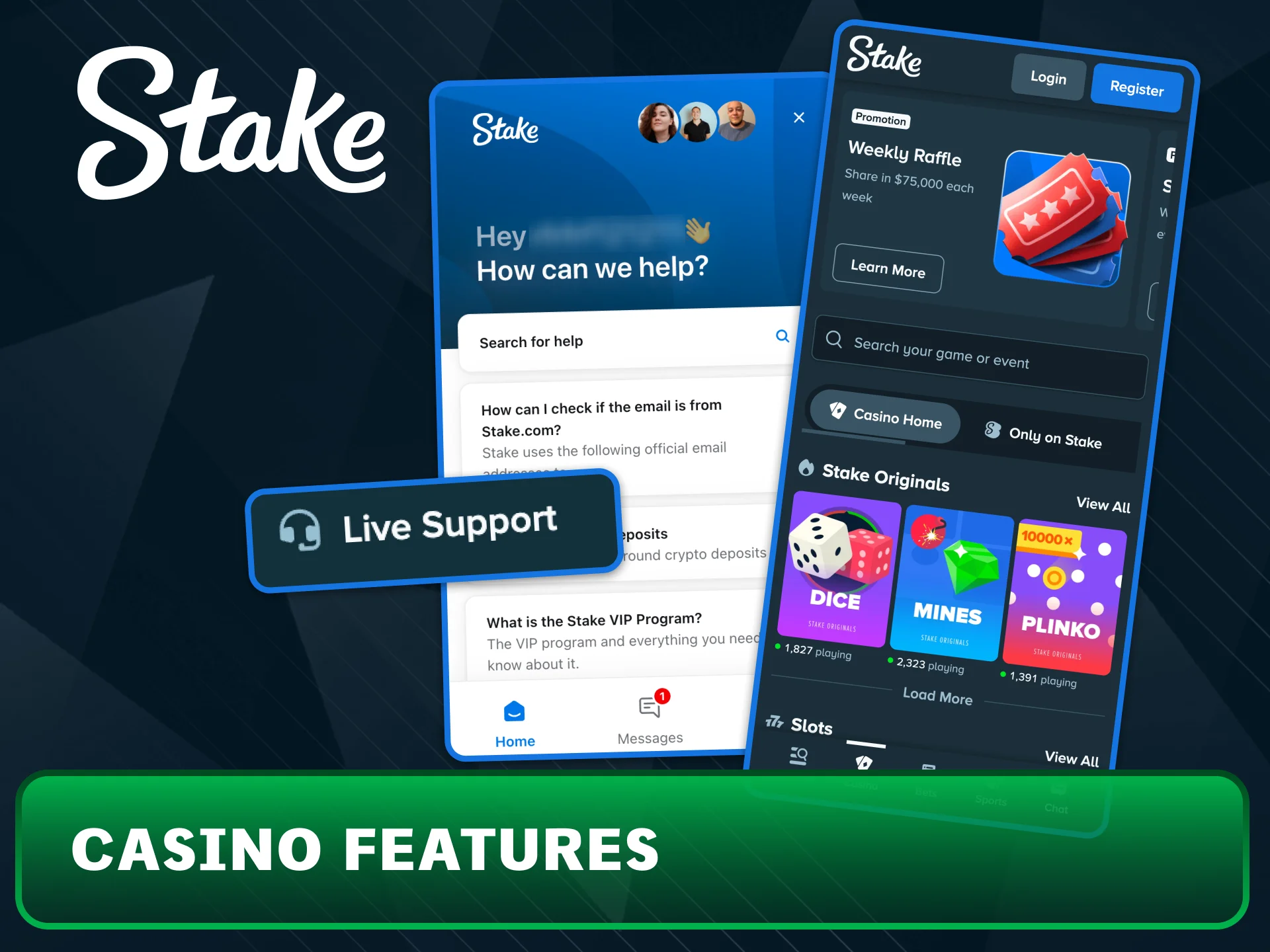 Enjoy fast and secure betting on Stake from any device.