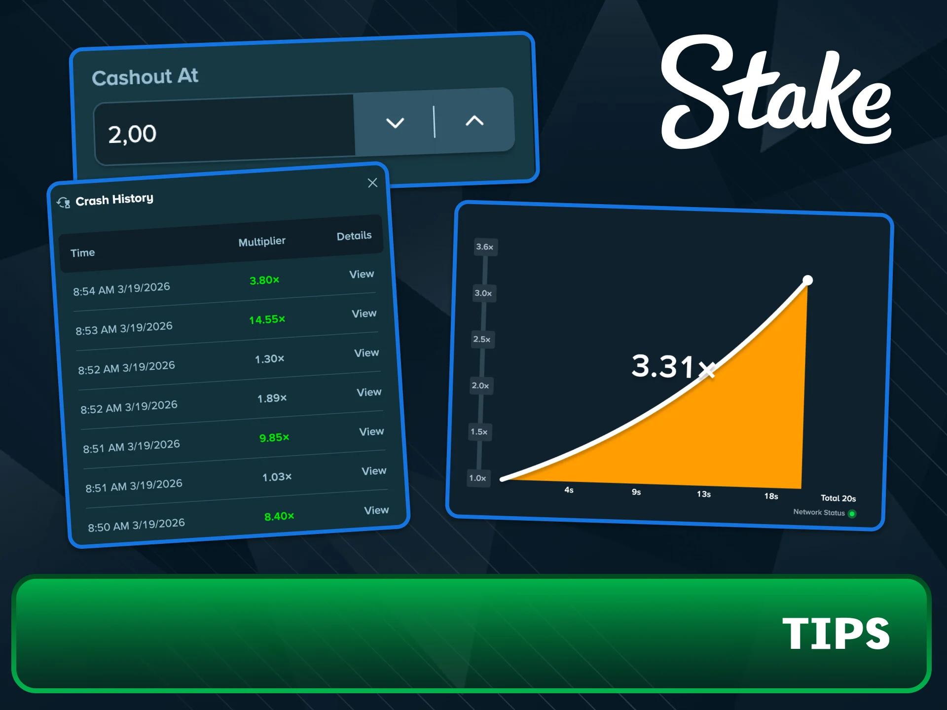 Start with small bets on Stake Crash to learn patterns.